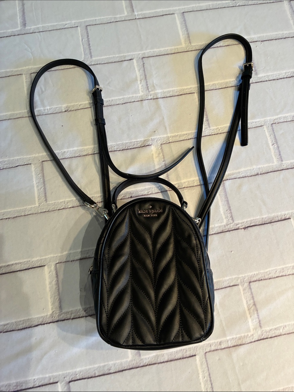 🎉NEW LISTING!🎉kate spade Black Leather Mini Backpack